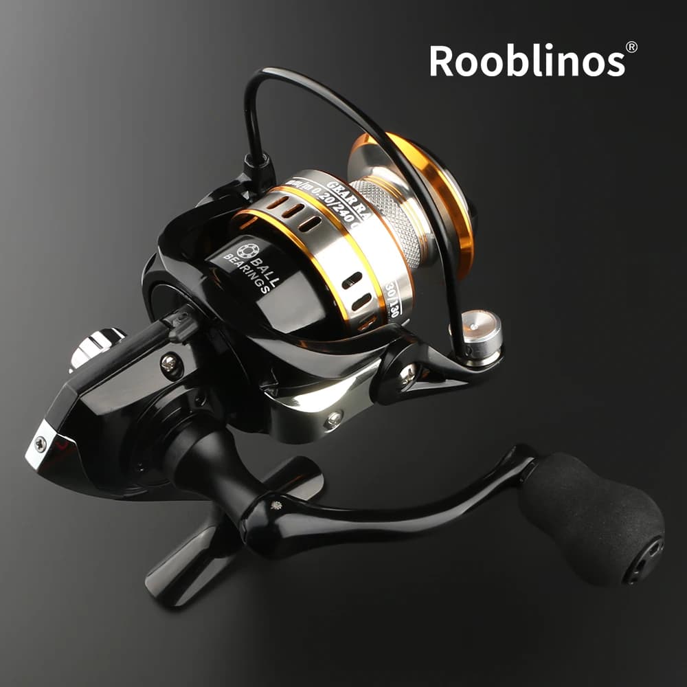 ROOBLINOS RY Spinning Reel, 5.2:1 Gear Ratio, CNC Machined Aluminum Spool, Smooth Powerful Fishing Reel for Fresh & Saltwater - Image 4