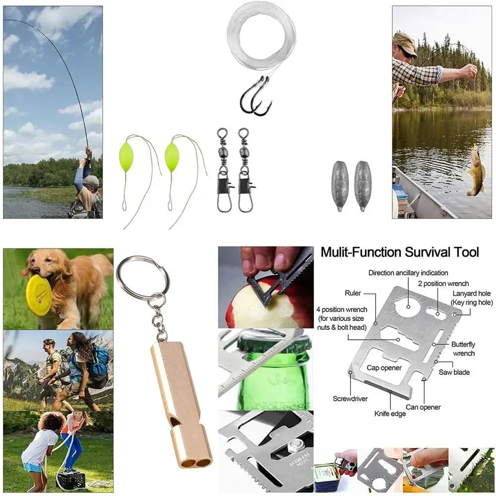 Professional Emergency Survival Kit Gear Camping Multifunction Tactical Defense Equipment First Aid SOS Wilderness Adventure - Image 5