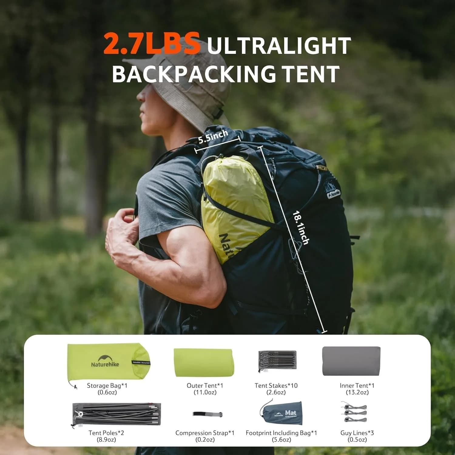 Naturehike Star Trail EXT Hiking Tent Outdoor Camping Ultralight Rainstorm Protection Wild Tent 1 2 Person 0D Nylon Backpacking Tent - Image 6