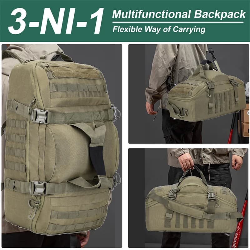LQARMY 30L 45L 80L Outdoor Mountaineering Bag Molle Tactical Backpack Large Duffel Bag Hiking Camping Travel Bags - Image 2