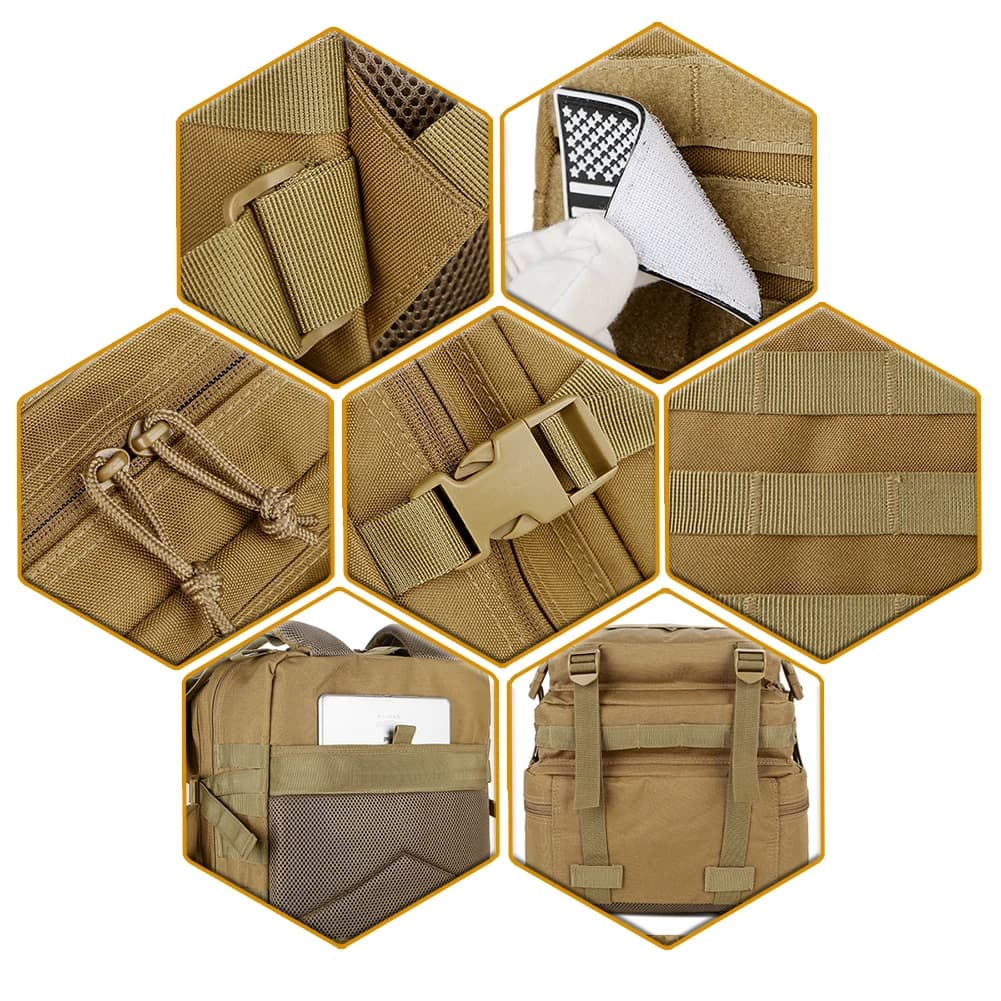 45L Man Tactical Backpacks Traveling Bags Outdoor 3P School Pack EDC Molle Pack For Trekking Hunting Bag camping equipment - Image 6