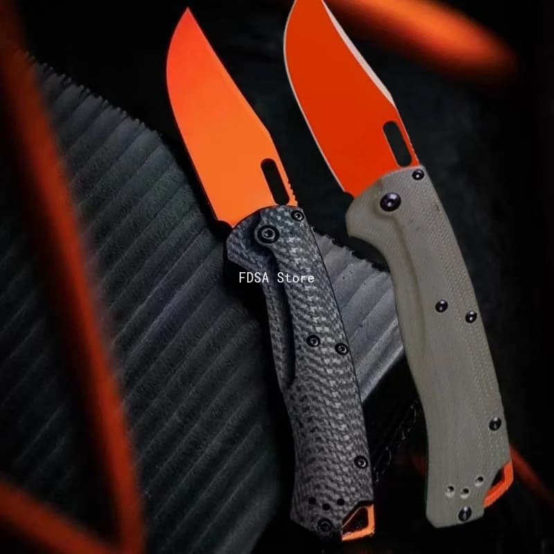 BM 15535 Carbon Fiber/G10 Handle Multi-functional Jungle Climbing Knives Outdoor Camping Folding Knife CPM-154 Steel Blade EDC Multitools High Hardness Mountaineering Tools Gift - Image 1