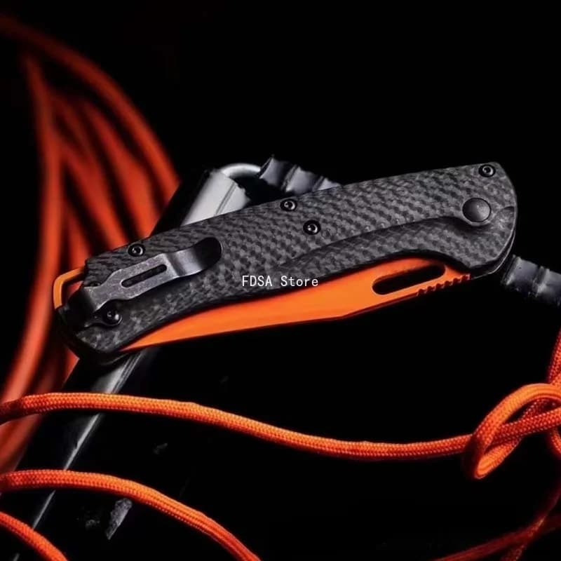 BM 15535 Carbon Fiber/G10 Handle Multi-functional Jungle Climbing Knives Outdoor Camping Folding Knife CPM-154 Steel Blade EDC Multitools High Hardness Mountaineering Tools Gift - Image 5