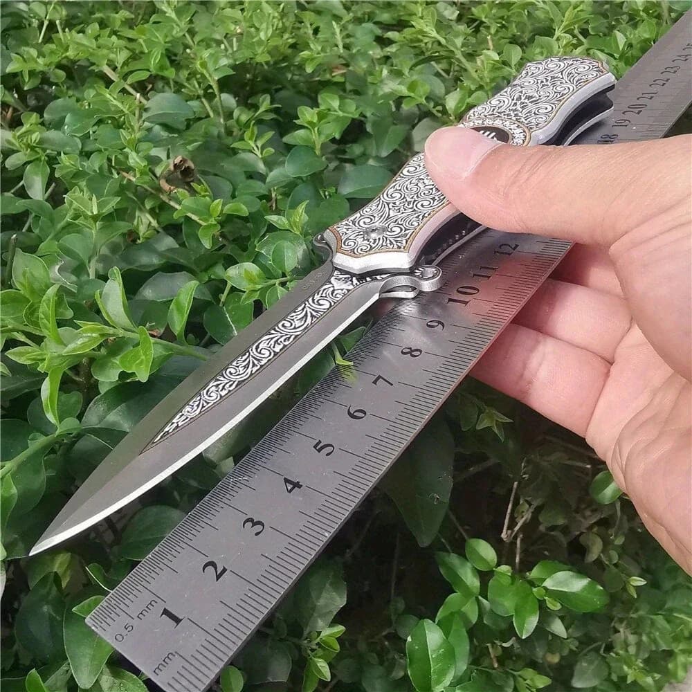 8Cr15mov Blade Steel Folding Knife - Utility Pocket Multi Knife for Camping - Image 3
