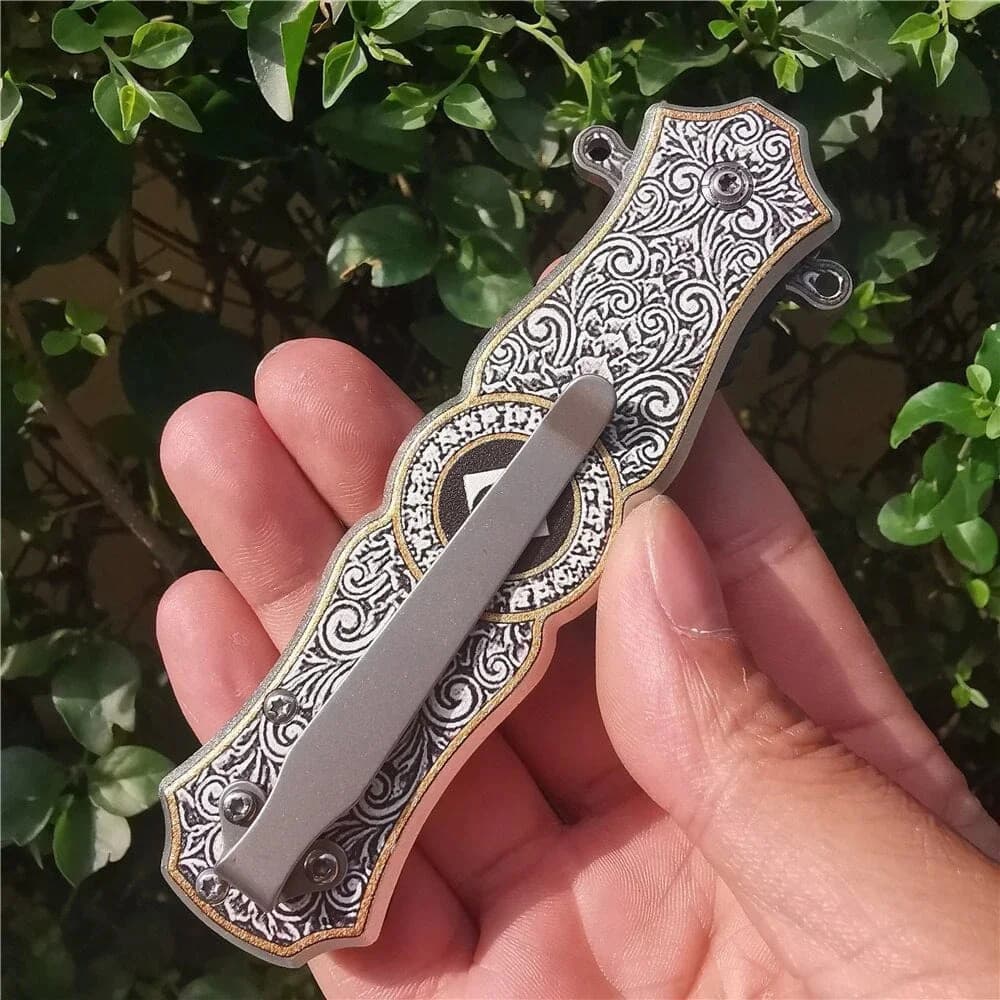 8Cr15mov Blade Steel Folding Knife - Utility Pocket Multi Knife for Camping - Image 5