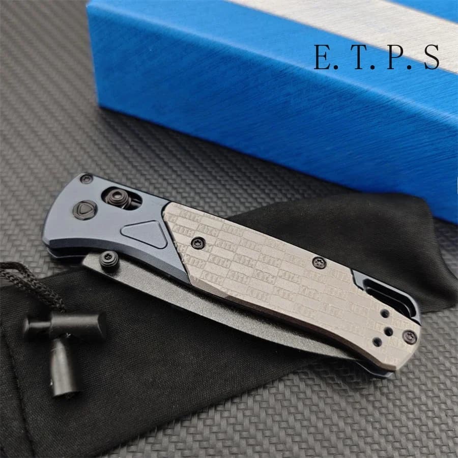 Kith Taps BM for A Limited Run Bugout EDC Knives D2 Blade Aluminum Handle Folding Knife Outdoor Camping Hunting Multitool Gifts - Image 1
