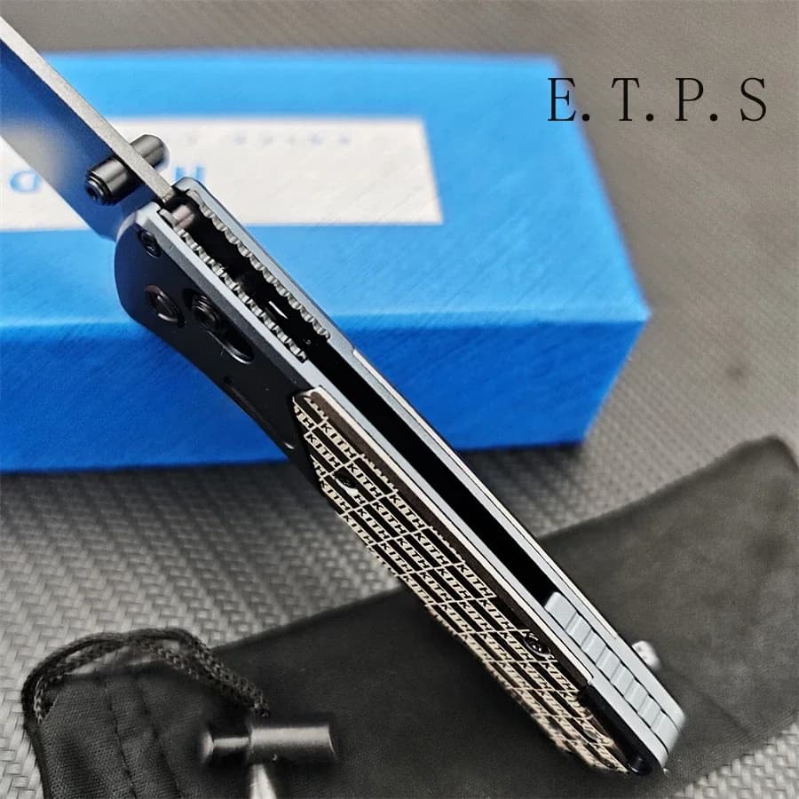 Kith Taps BM for A Limited Run Bugout EDC Knives D2 Blade Aluminum Handle Folding Knife Outdoor Camping Hunting Multitool Gifts - Image 5