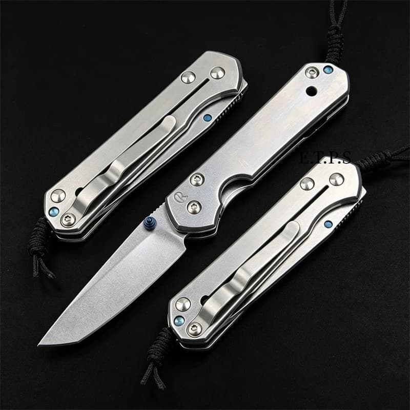 Chris Reeve Pocket Folding Lock Knife 440C Blade 420 Steel Handle Camping Outdoor Survival EDC Tools Fishing Hunting Cutter - Image 1