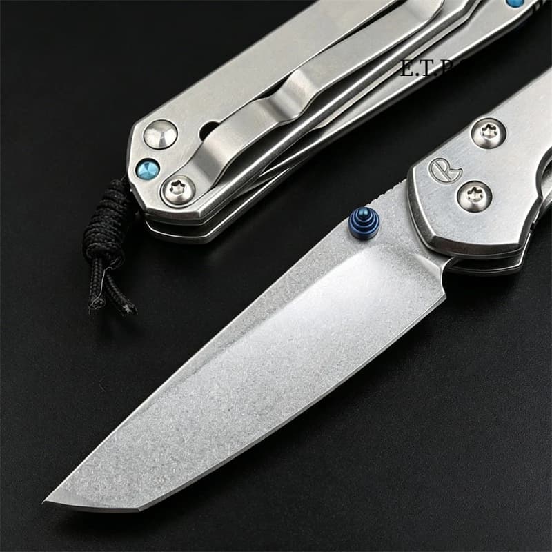 Chris Reeve Pocket Folding Lock Knife 440C Blade 420 Steel Handle Camping Outdoor Survival EDC Tools Fishing Hunting Cutter - Image 6