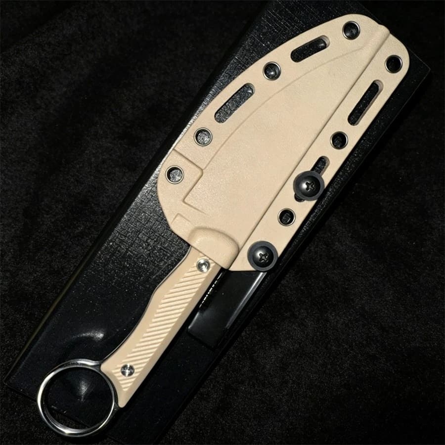 Fixed Blade Outdoor Straight Knife Nylon Wave Fiber Handle EDC Outdoor Hunting Survival Portable with Kydex Knives - Image 5