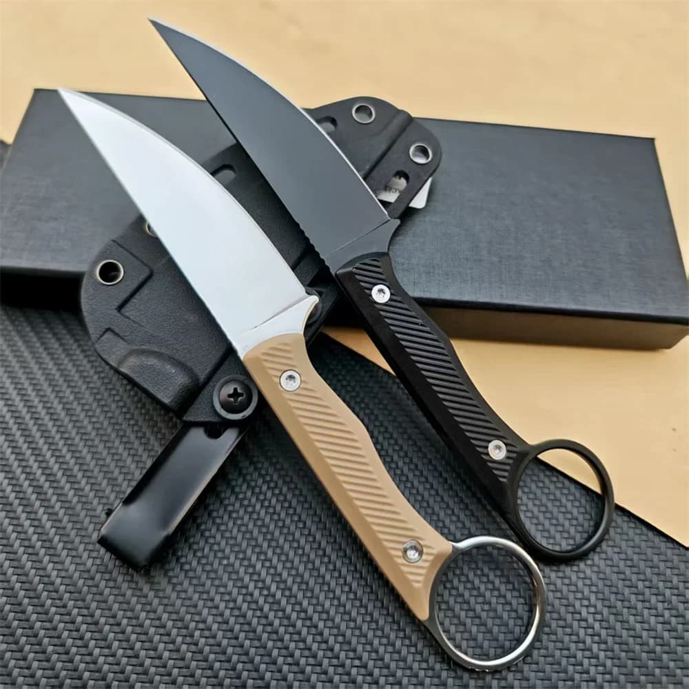 Speedgoat Fixed Blade Outdoor Straight Knife Nylon Wave Fiber Handle EDC Outdoor Hunting Survival Portable with Kydex Knives - Image 3