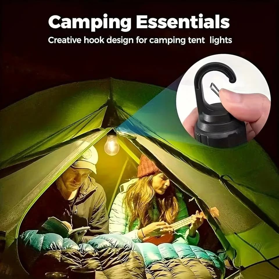 Outdoor USB Rechargeable LED Lamp Bulbs High Brightness Emergency Light Hook Up Camping Fishing Portable Lantern Night Lights - Image 2