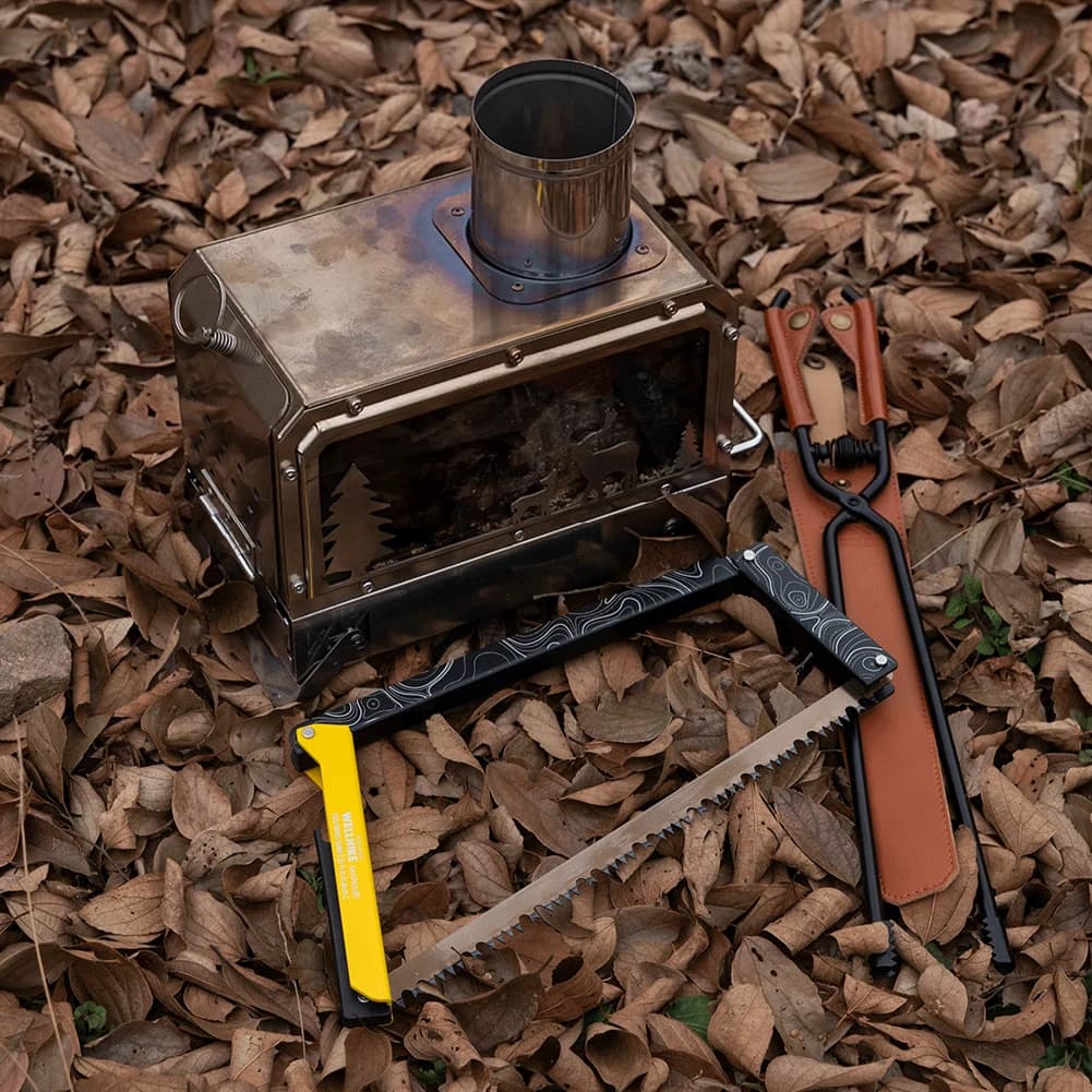 Folding Saw with Storage Bag Portable Wood Saw Aluminum Alloy Camping Foldable Hand Saw Outdoor Hiking Survival Tools - Image 5