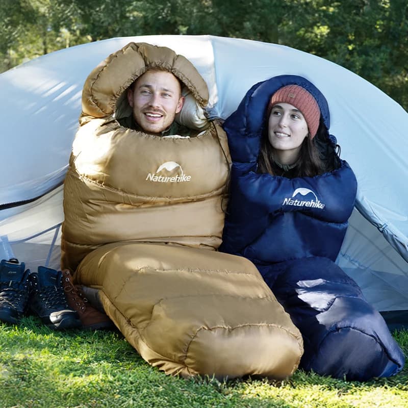 Naturehike Mummy Sleeping Bags MJ300/MJ600 Cotton Camping Adults Sleeping Bag Ultra Winter Warm Mummy Sleeping Bag Indoor - Image 6