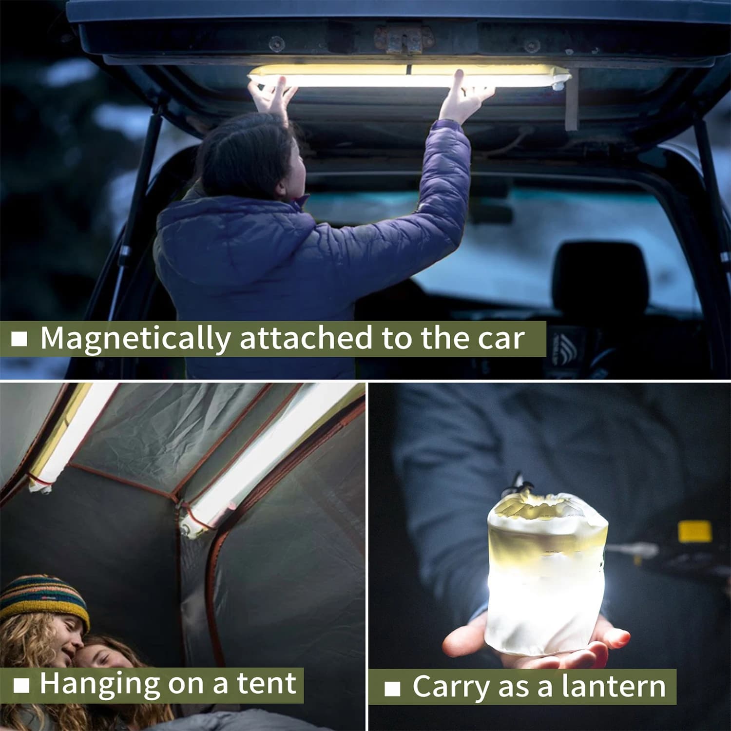 SELORSS Rechargeable Portable Camping Strong Light Waterproof 2000 mAh Tent Lamp Spotlight Outdoor Camping Work Repair Lighting - Image 4