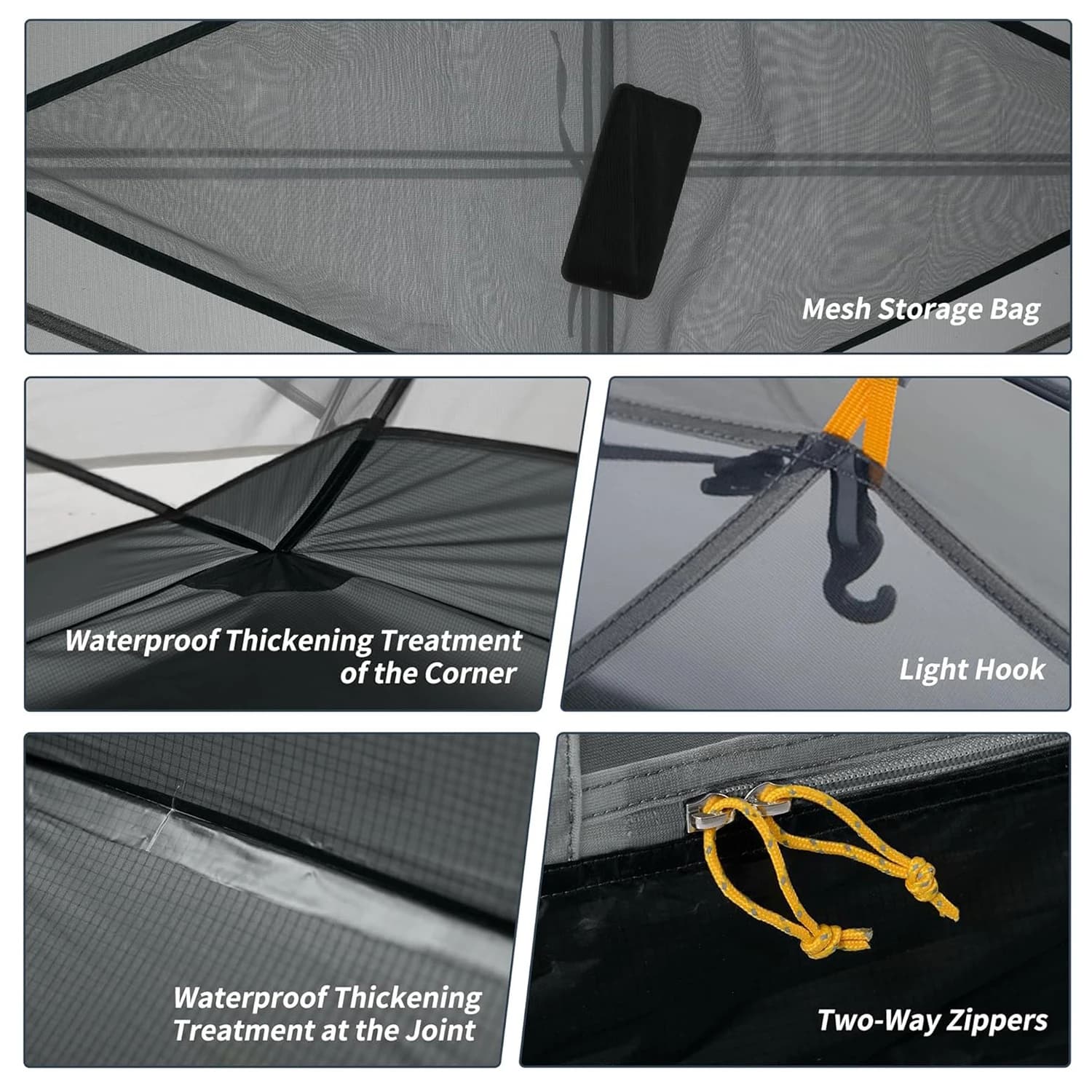 Naturehike Mongar Ultralight Tent 2 Person Waterproof PU3000mm Camping Tent Double Layer Outdoor Travel Hiking Tent - Image 4