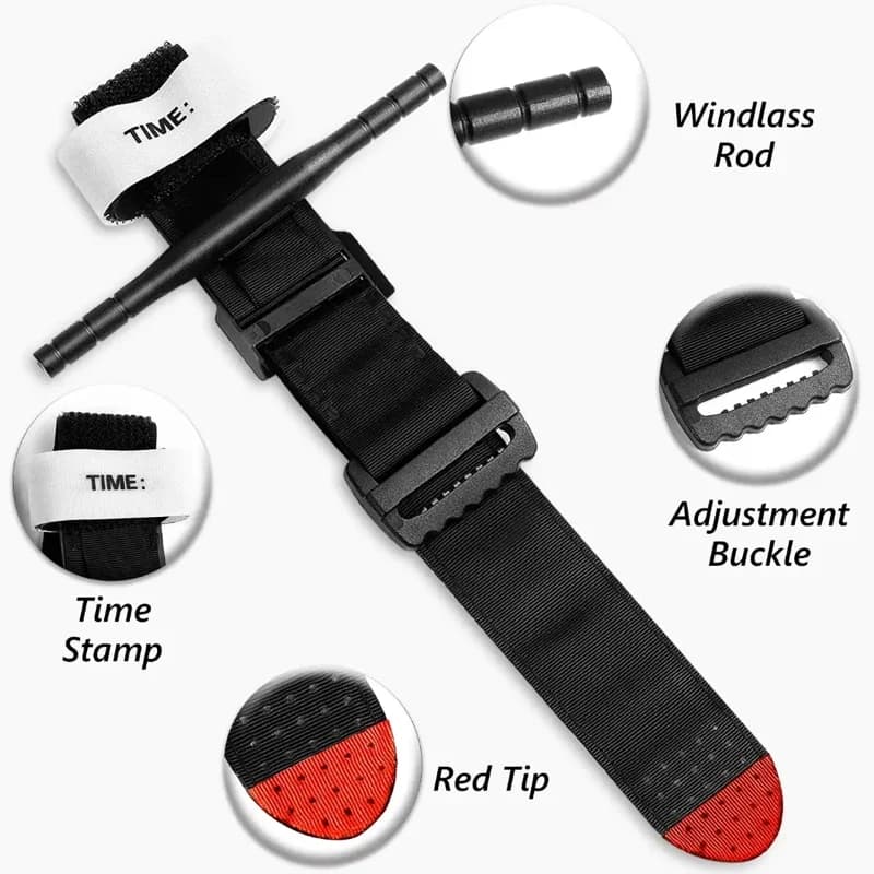 95cm 10pcs/set Emergency Belt Tourniquet Adjustment Buckle Medical Survival Combat Tactical Tourniquets Outdoor Exploration - Image 3