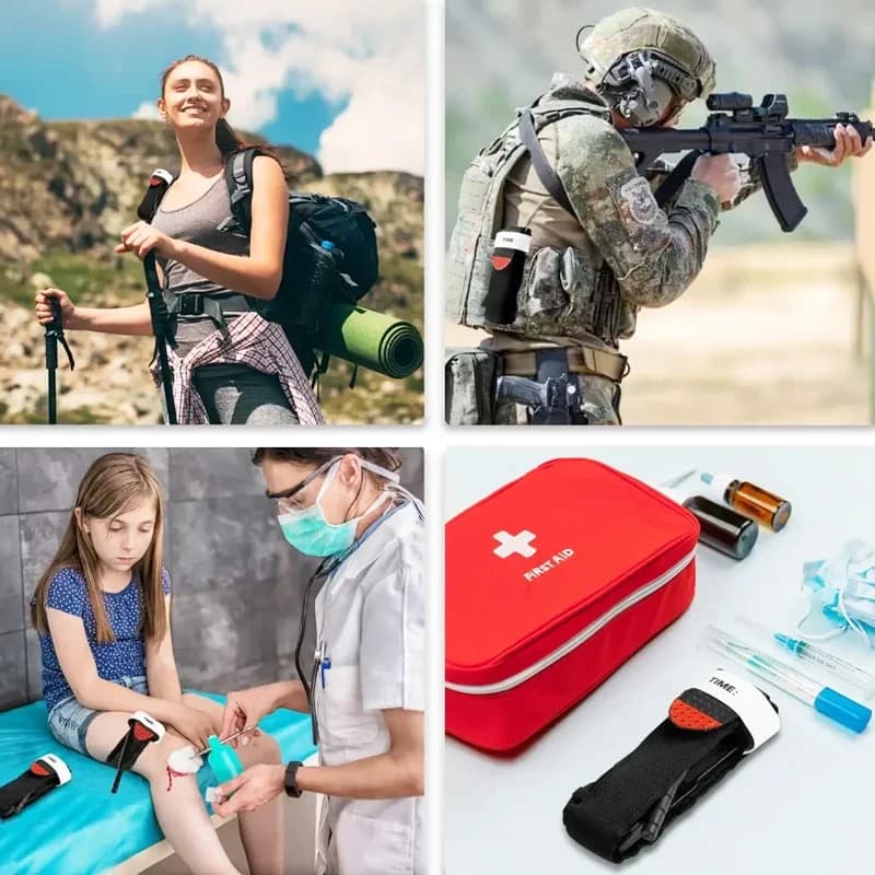 95cm 10pcs/set Emergency Belt Tourniquet Adjustment Buckle Medical Survival Combat Tactical Tourniquets Outdoor Exploration - Image 5