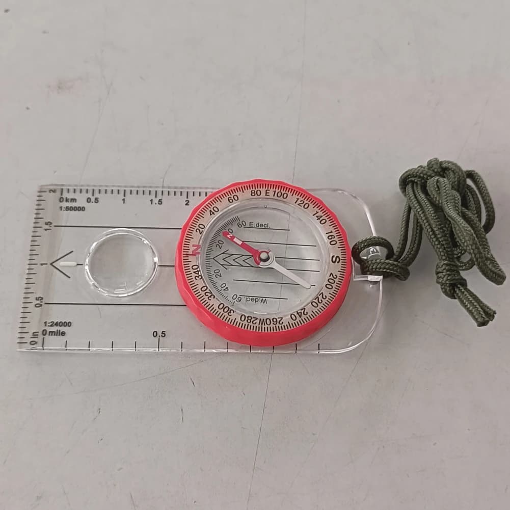 Luminous Compass for Expedition Shockproof Outdoor Adventure Warehouse Compass High Accuracy Multifunctional for Hiking Survival - Image 1