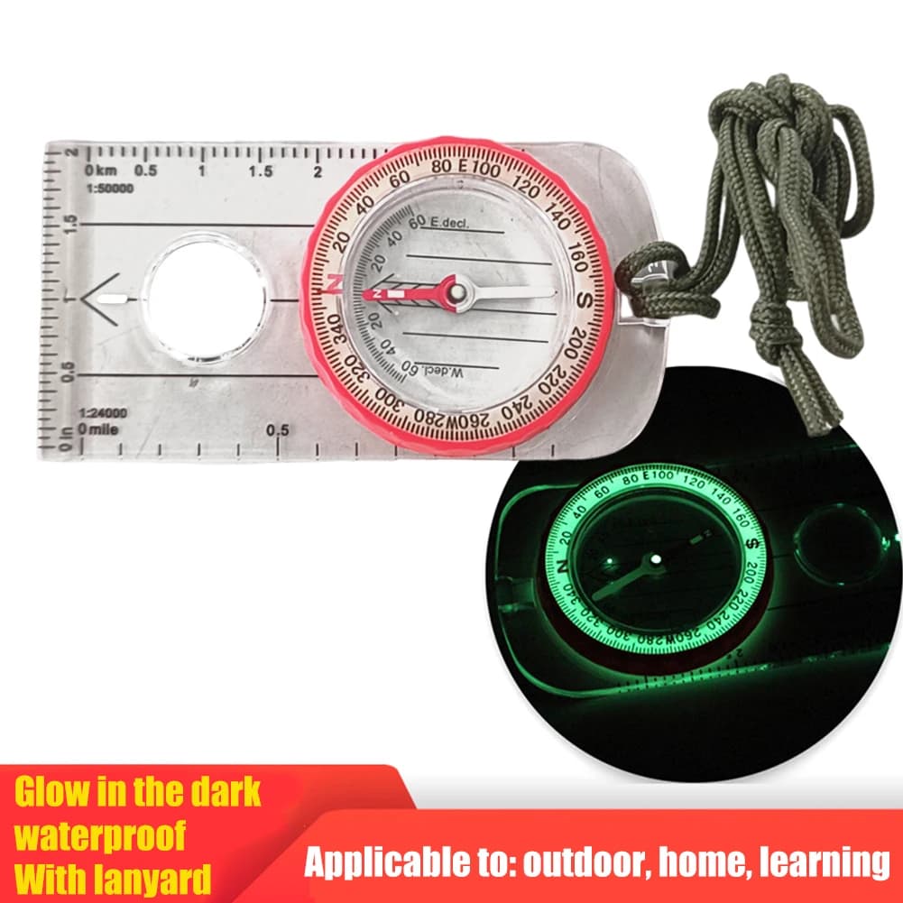 Luminous Compass for Expedition Shockproof Outdoor Adventure Warehouse Compass High Accuracy Multifunctional for Hiking Survival - Image 3