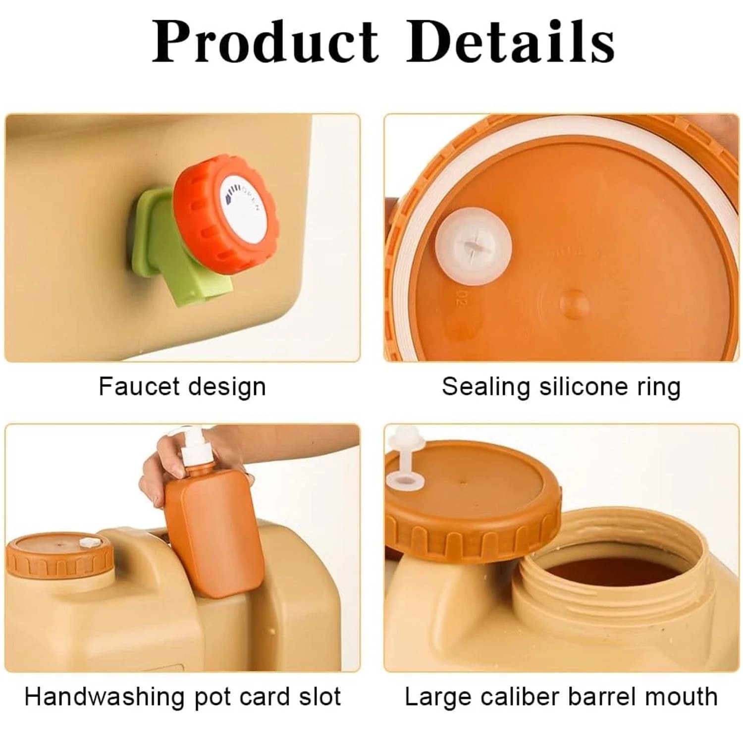 20L Emergency Water Container Large-Capacity Portable Camping Water Bag With Spigot Water Storage Jug For Outdoor Picnic Hiking - Image 5