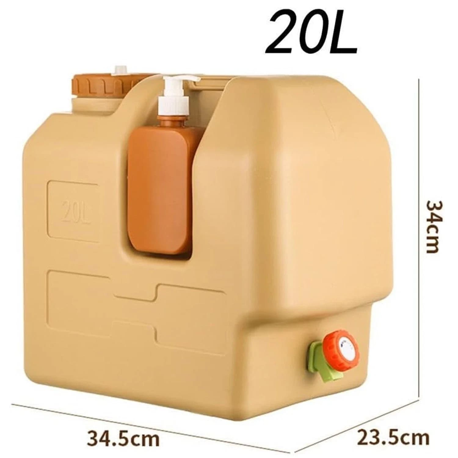 20L Emergency Water Container Large-Capacity Portable Camping Water Bag With Spigot Water Storage Jug For Outdoor Picnic Hiking - Image 6