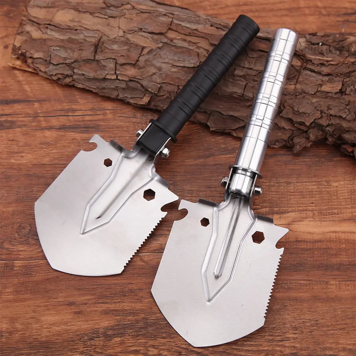 7 in 1 Camping Shovel Small Military Multifunctional Engineering Shovel Portable Jungle Garden Shovel Survival Emergency Tool - Image 5