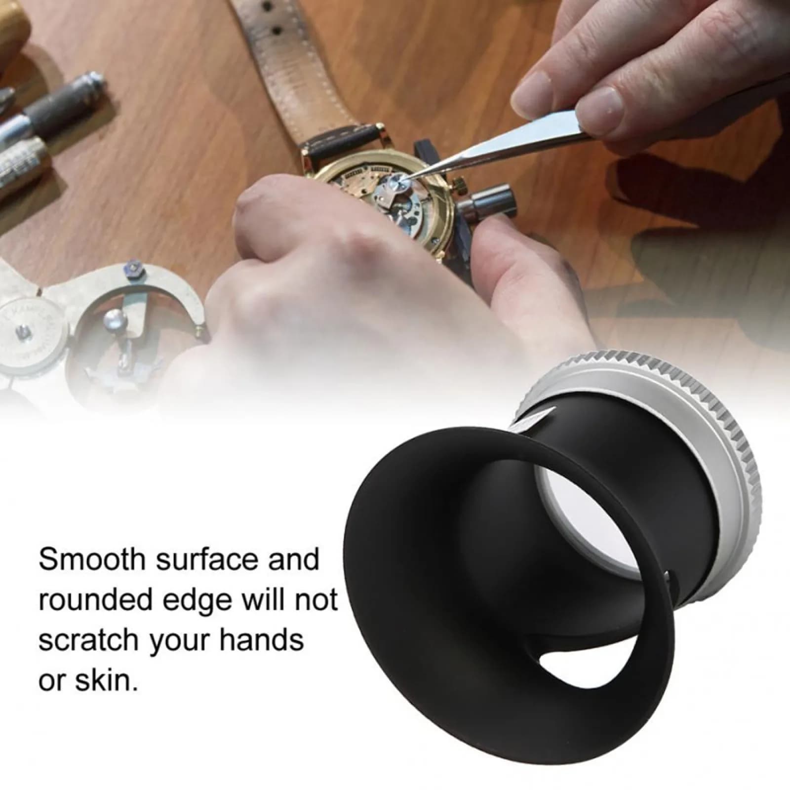 10/20X Optional High Multiplier Watch Magnifier 23.4cm Magnifying Glasses Loupe Jewel Watchmaker Repair Tool - Image 2
