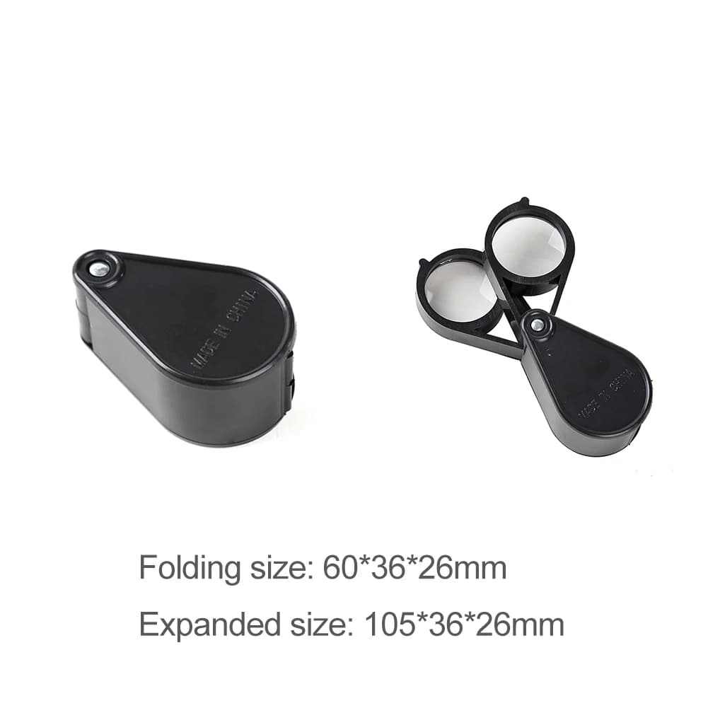 10X 30mm Double Open Folding Portable Jewelry Optical Glass Loupe Magnifier - Image 6