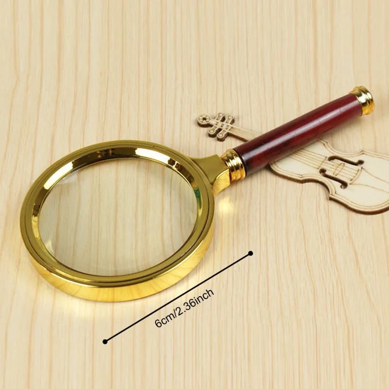 1 metal magnifying glass, 50x hd handheld magnifier, ideal for reading, science experiments, sunlight ignition, and jewelry/insect/plant observation - Image 4