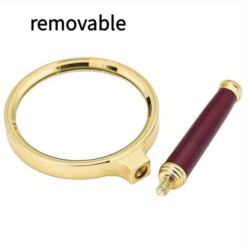 1 metal magnifying glass, 50x hd handheld magnifier, ideal for reading, science experiments, sunlight ignition, and jewelry/insect/plant observation - Image 6