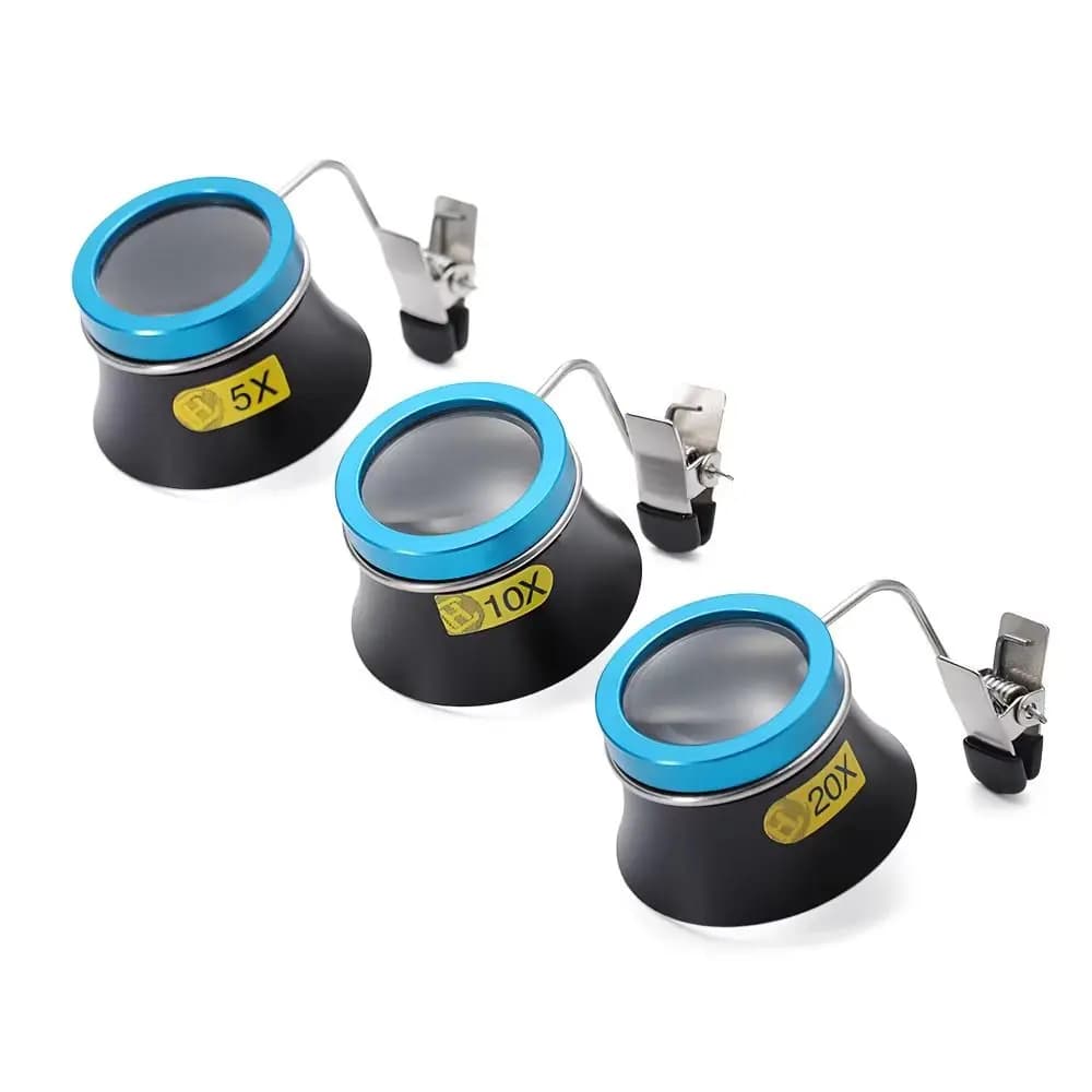 1Pcs New 5X 10X 20X Eyeglass Magnifier Clip-On Eye Loupe Loupe Magnifying Lens Portable Eyepiece Process Operation - Image 2