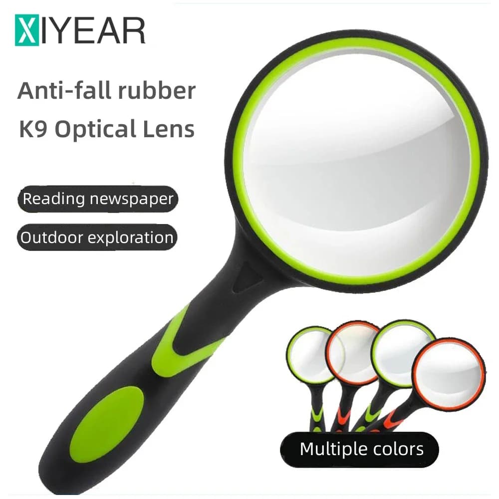 10X Magnifying Glass For Kids Seniors Handheld Reading Magnifier 50mm Magnifying Lens For Reading Science Nature Exploration - Image 1