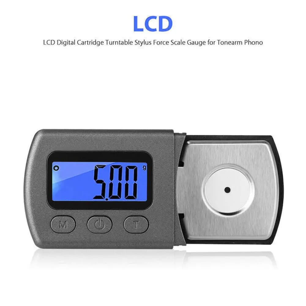 Reliable LCD Backlight Digital Turntable Stylus Force Scale Gauge for Tonearm Phono Cartridge 0-5.00g Capacity 3 Digit Display - Image 4