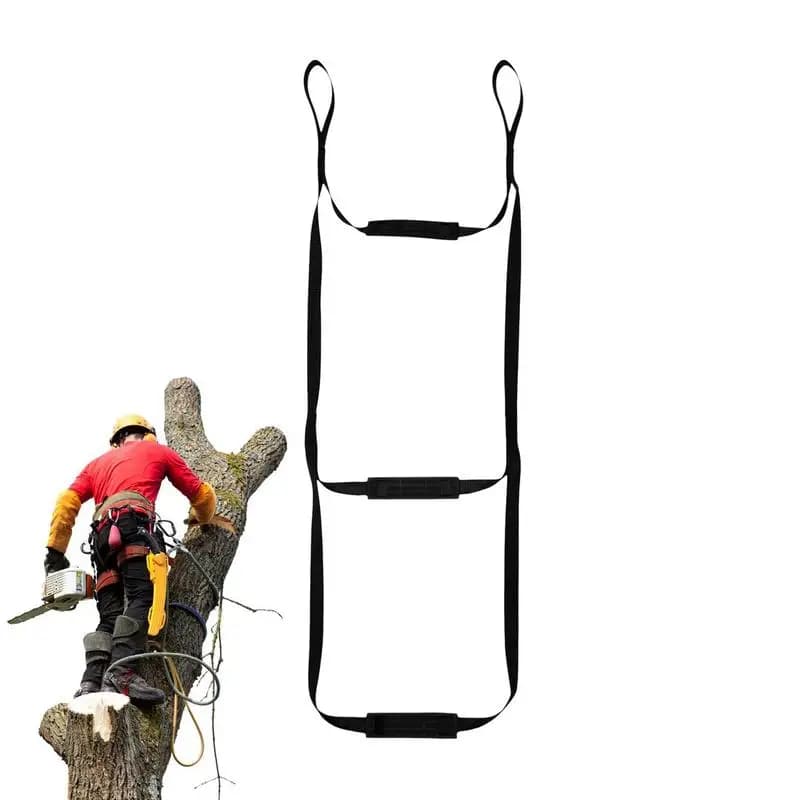 Portable Hunting Tree Climbing Aider with Anti-Skidding Steps Climbing Rope Ladder for Rock Climbing Caving Canyoning - Image 3