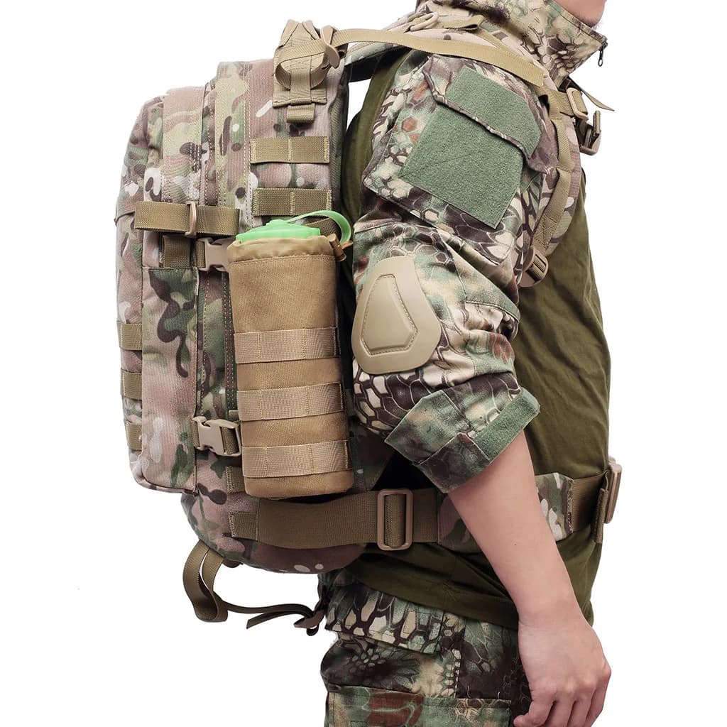 Outdoor Hiking Travel Water Bottle Bag Cup Bag Tactical Waist Pack Outside Miscellaneous Packing Pop Bottle Bag - Image 1