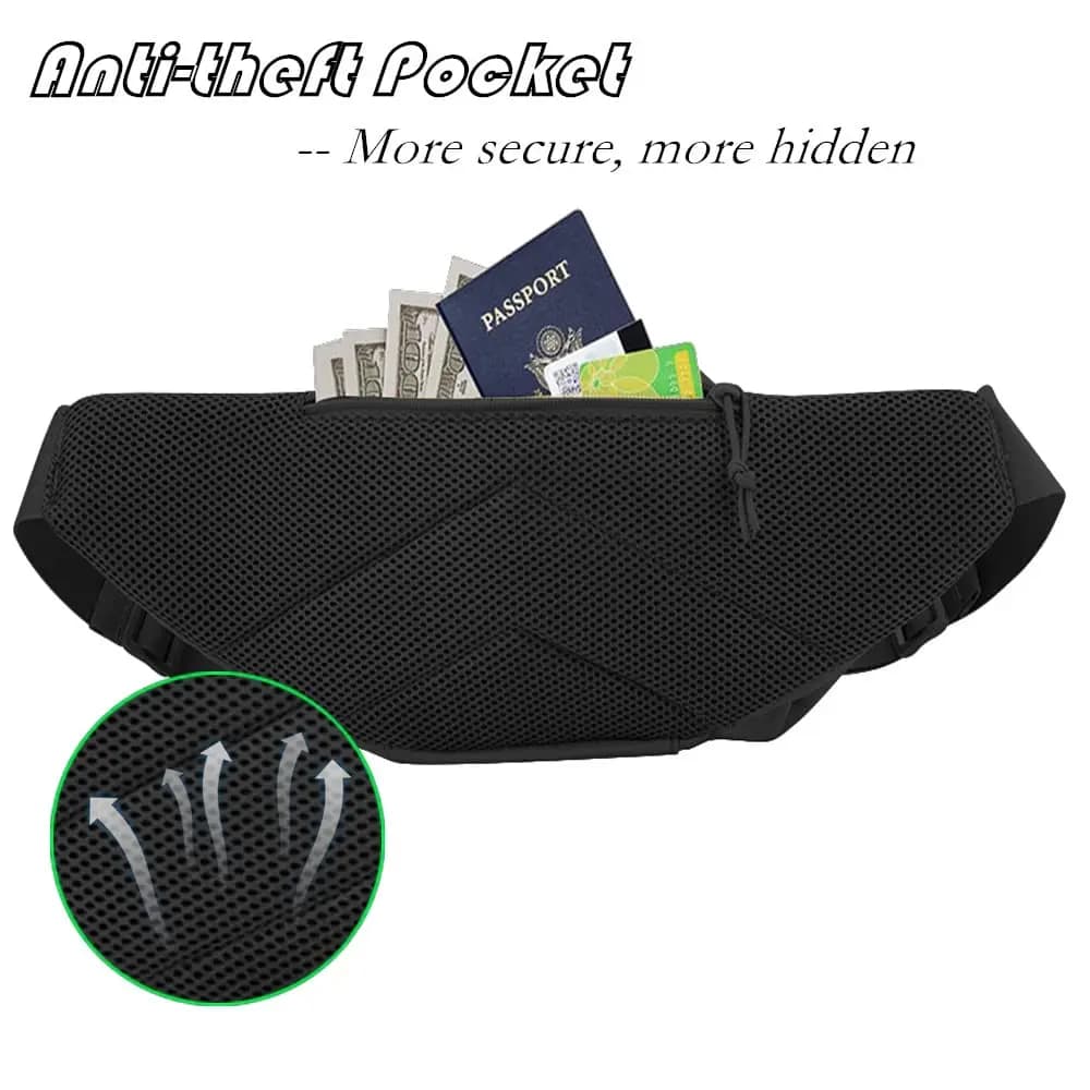 Waterproof Tactical Fanny Pack Concealed Carry Waist Bag with Molle System EDC Pouch for Outdoor Sports Traveling - Image 3