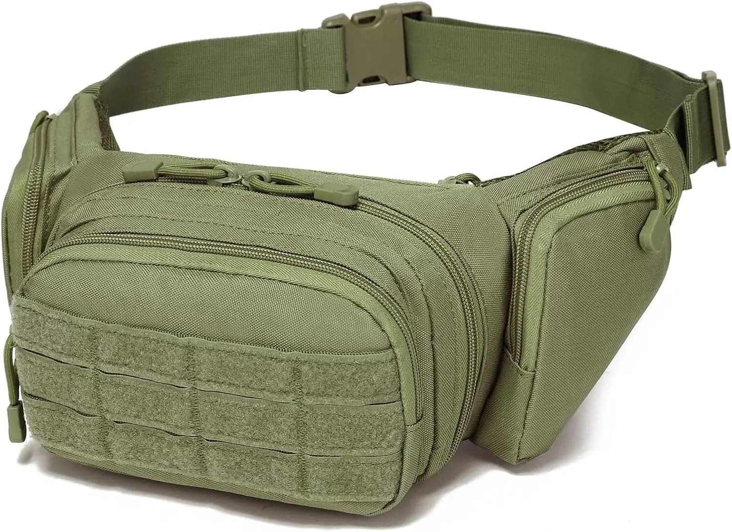 Waterproof Tactical Fanny Pack Concealed Carry Waist Bag with Molle System EDC Pouch for Outdoor Sports Traveling variant