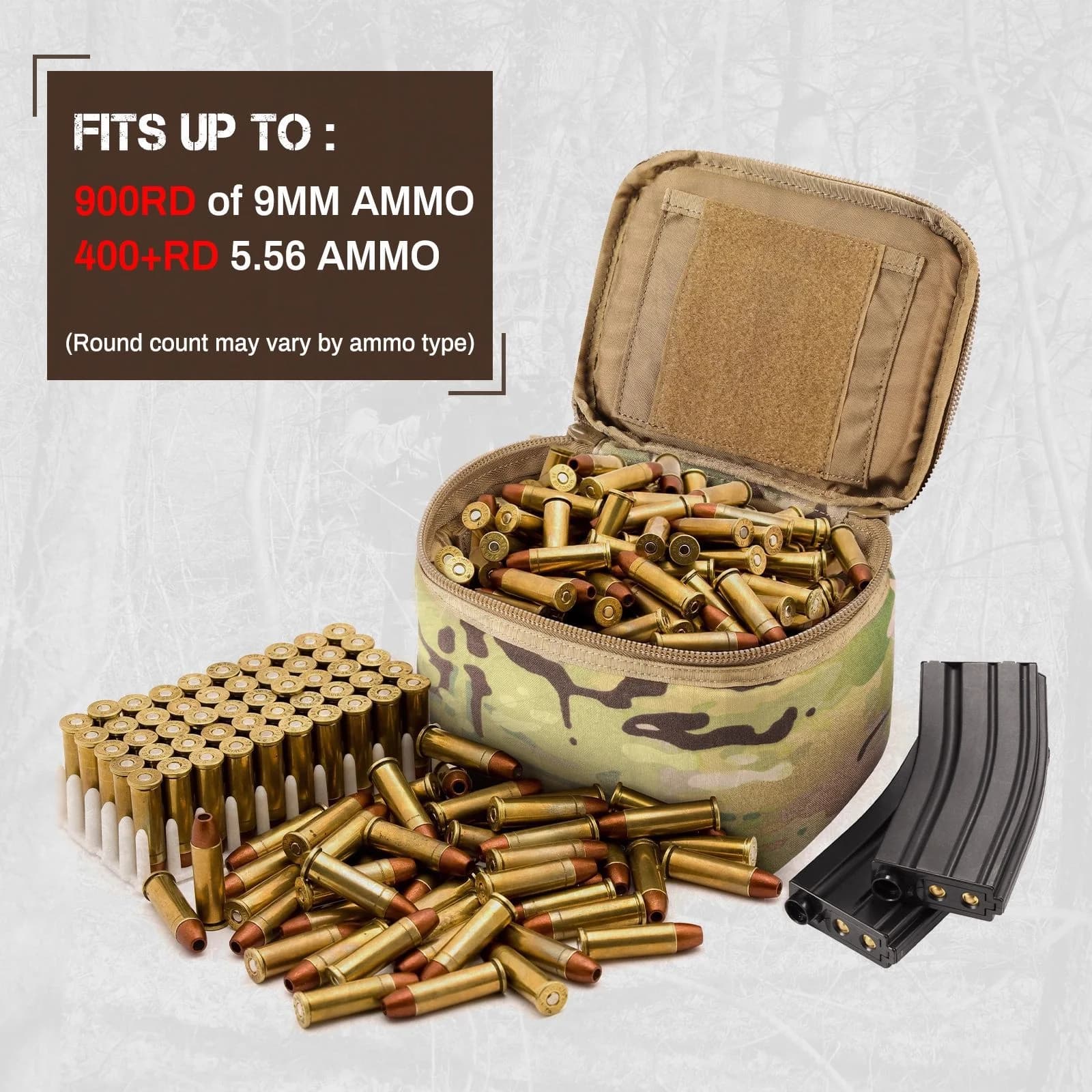 Tactical Ammo Pouch Portable Cartridge Bag Outdoor Hunting Shooting Bullet Storage Case EDC Tool Bag - Image 6