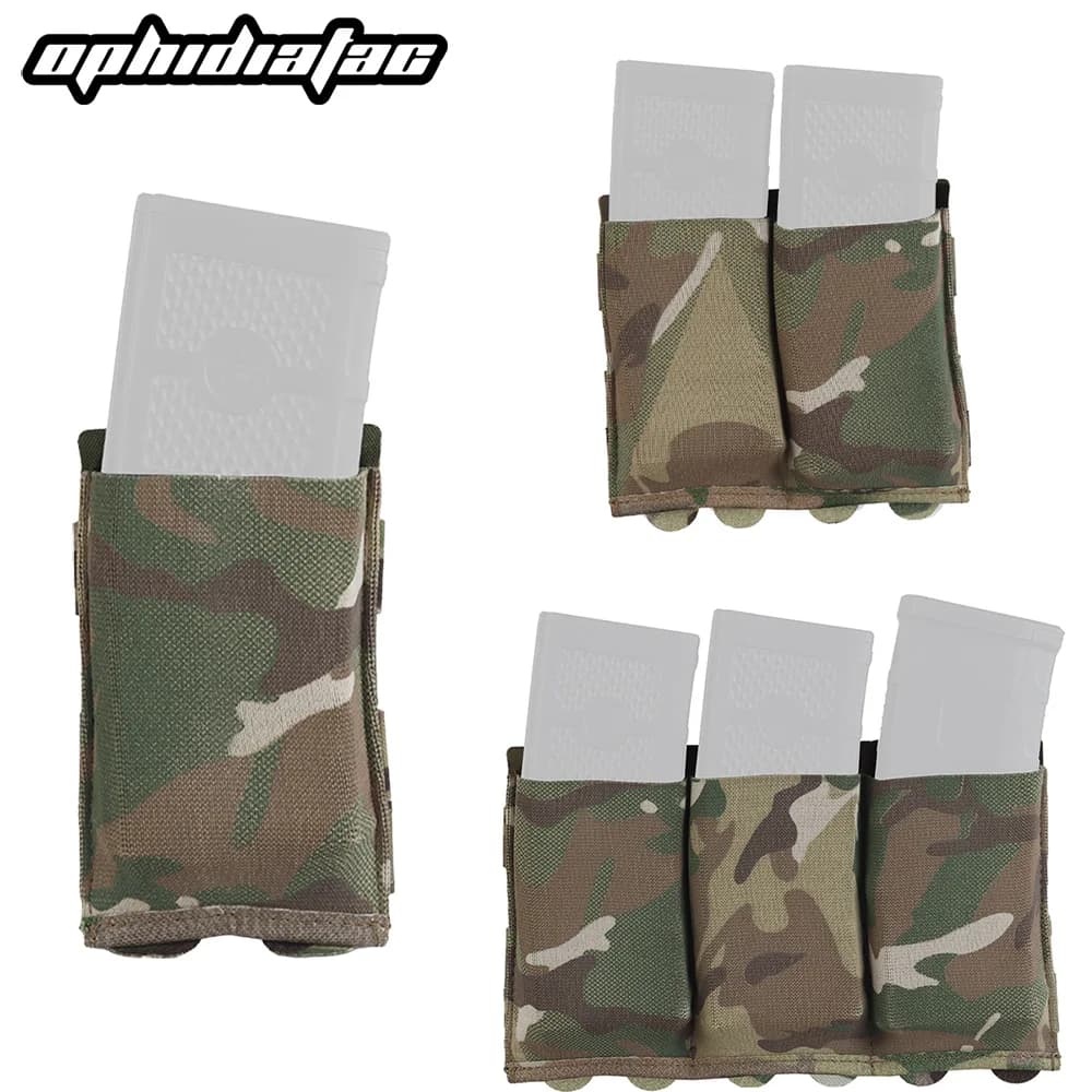 OPHIDIAN 5.56/7.62 Magazine Pouch Hunting Molle Magazine Pouch Single Double Triple Magazine Storage Bag Hunting Elastic Box for - Image 1