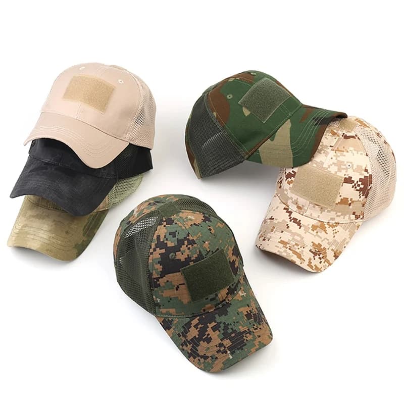 Outdoor Multicam Camouflage Adjustable Cap Mesh Tactical Airsoft Fishing Hunting Hiking Basketball Snapback Hat - Image 6