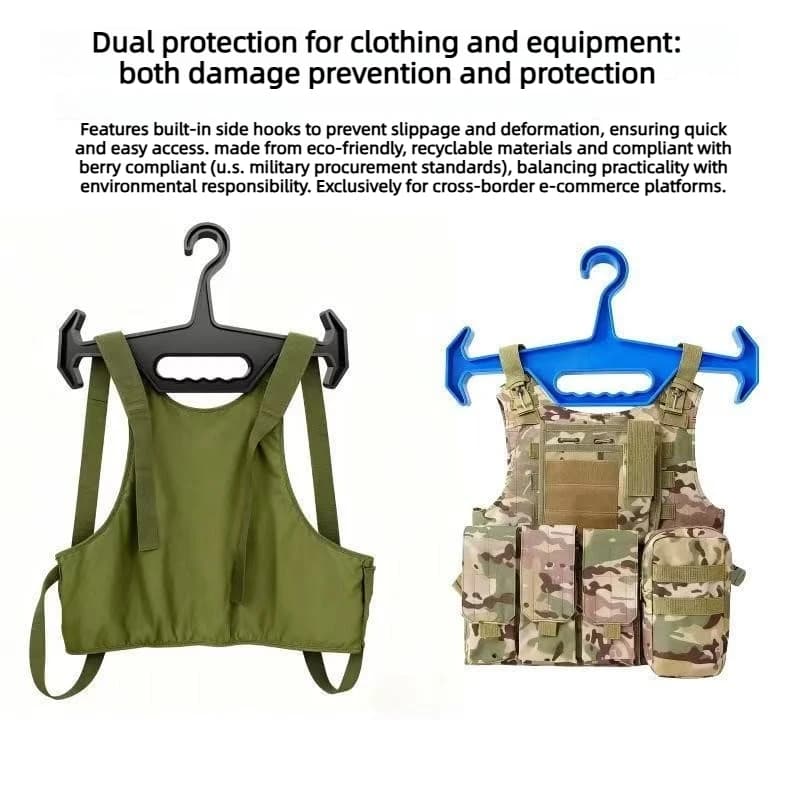 Multi Functional Heavy Duty Hanger Outdoor Hunting Tactical Vest Hanger Diving Suits Paintball Airsoft Equipment Display Rack - Image 5