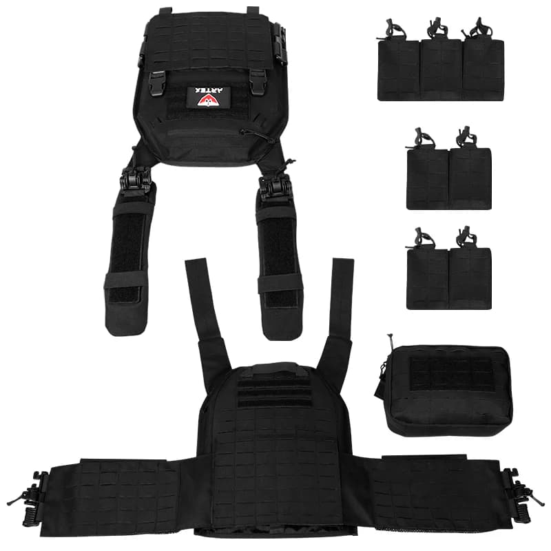 Artex New combat vest 6094 quick detachable light laser cut tactical vest black gear to carry airsoft carrier combat equipment - Image 3