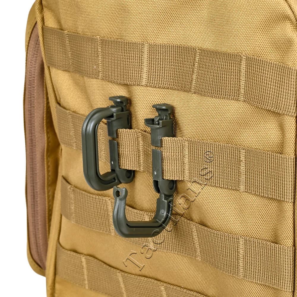 Tactical D Locking Ring 2 pcs Buckle Grimloc MOLLE Carabiner Plastic Clip Snap Type Tactical Vest Bag Connection Point Fastener - Image 3