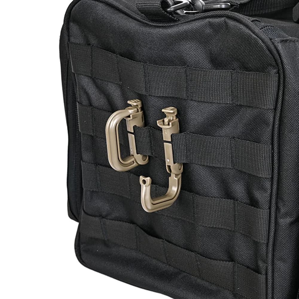 Tactical D Locking Ring 2 pcs Buckle Grimloc MOLLE Carabiner Plastic Clip Snap Type Tactical Vest Bag Connection Point Fastener - Image 5