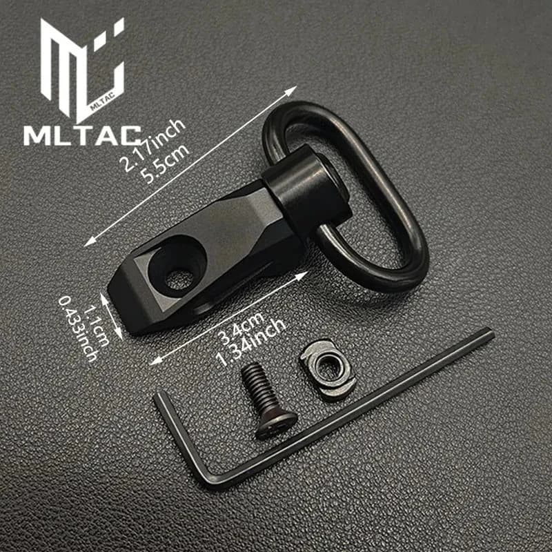 Tactic Gear Strap Buckle QD Sling Swivel 20mm Picatinny Rail Mount Base Quick Detach Rail Mount for Mlok Rail Gun Accessories - Image 2