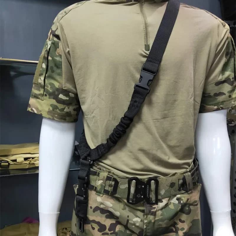 1PC Shot Gun Belt Hunting Accessories Gear Single Point Gun Sling Shoulder Strap Rifle Rope Belt with Metal Buckle - Image 2