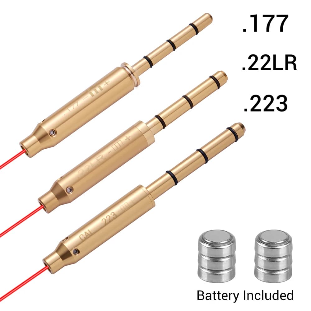 Laser Bore Sighter .22LR .177 .223Rem 9mm/.38spl 300WIN .30-06 8X57JS Barrel for Pistol Rifle Airsoft Cartridge Collimator - Image 1