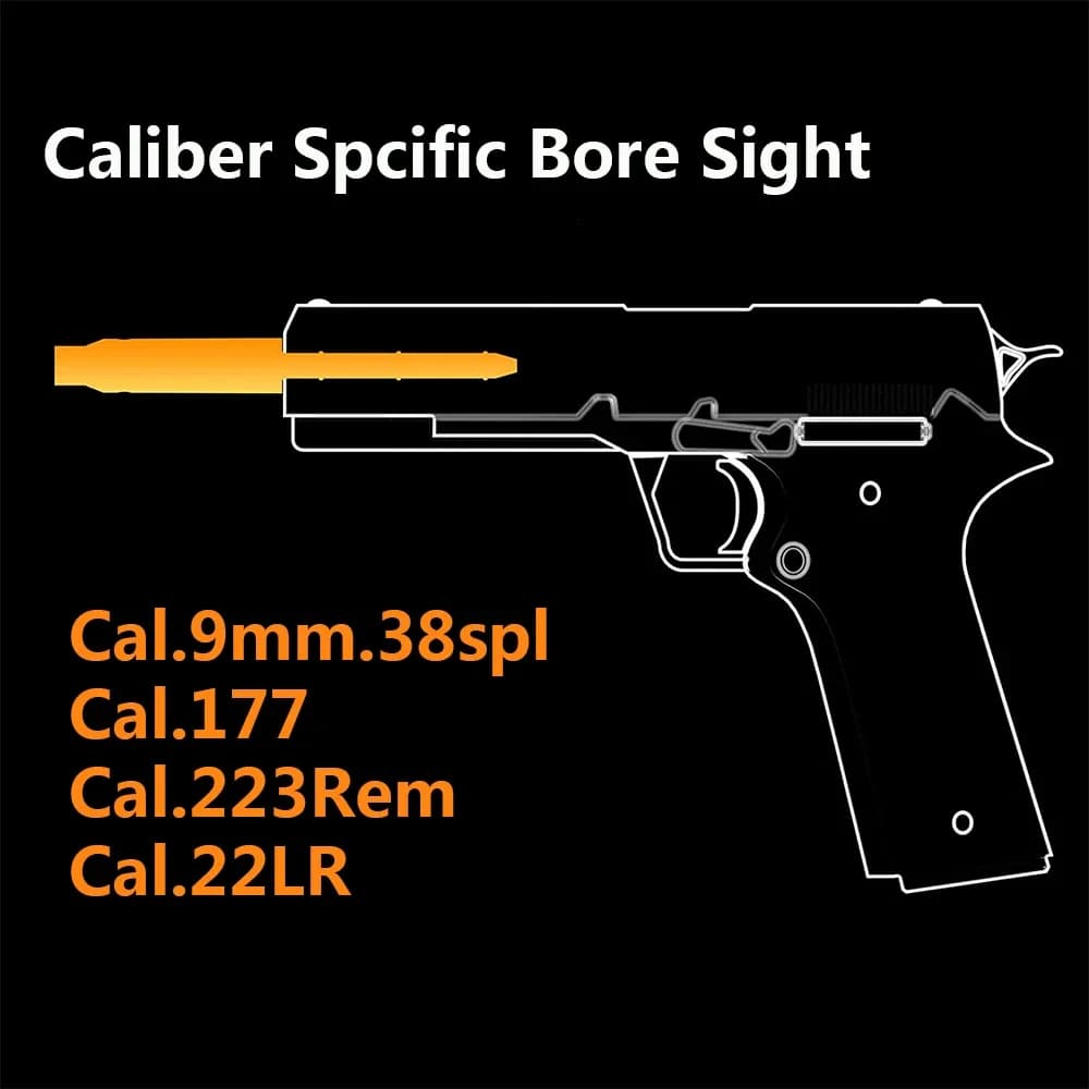 Laser Bore Sighter .22LR .177 .223Rem 9mm/.38spl 300WIN .30-06 8X57JS Barrel for Pistol Rifle Airsoft Cartridge Collimator - Image 5