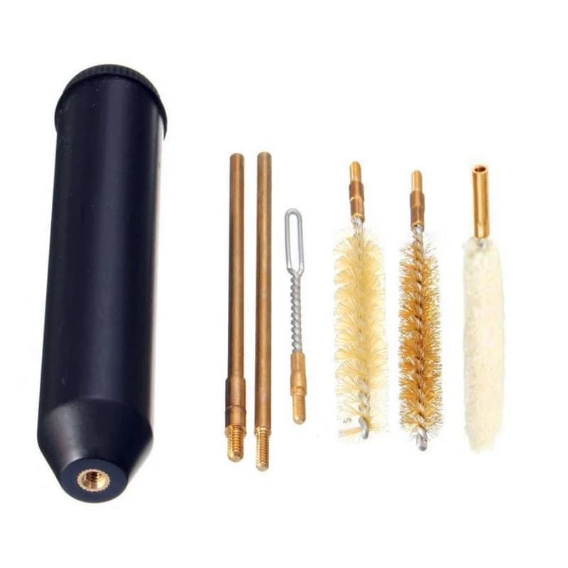 7pcs 9 mm Black Pistol Cleaning Kit Hand Gun Rod Brush Gun Cleaning Tools 22/45/357/9 mm - Image 1